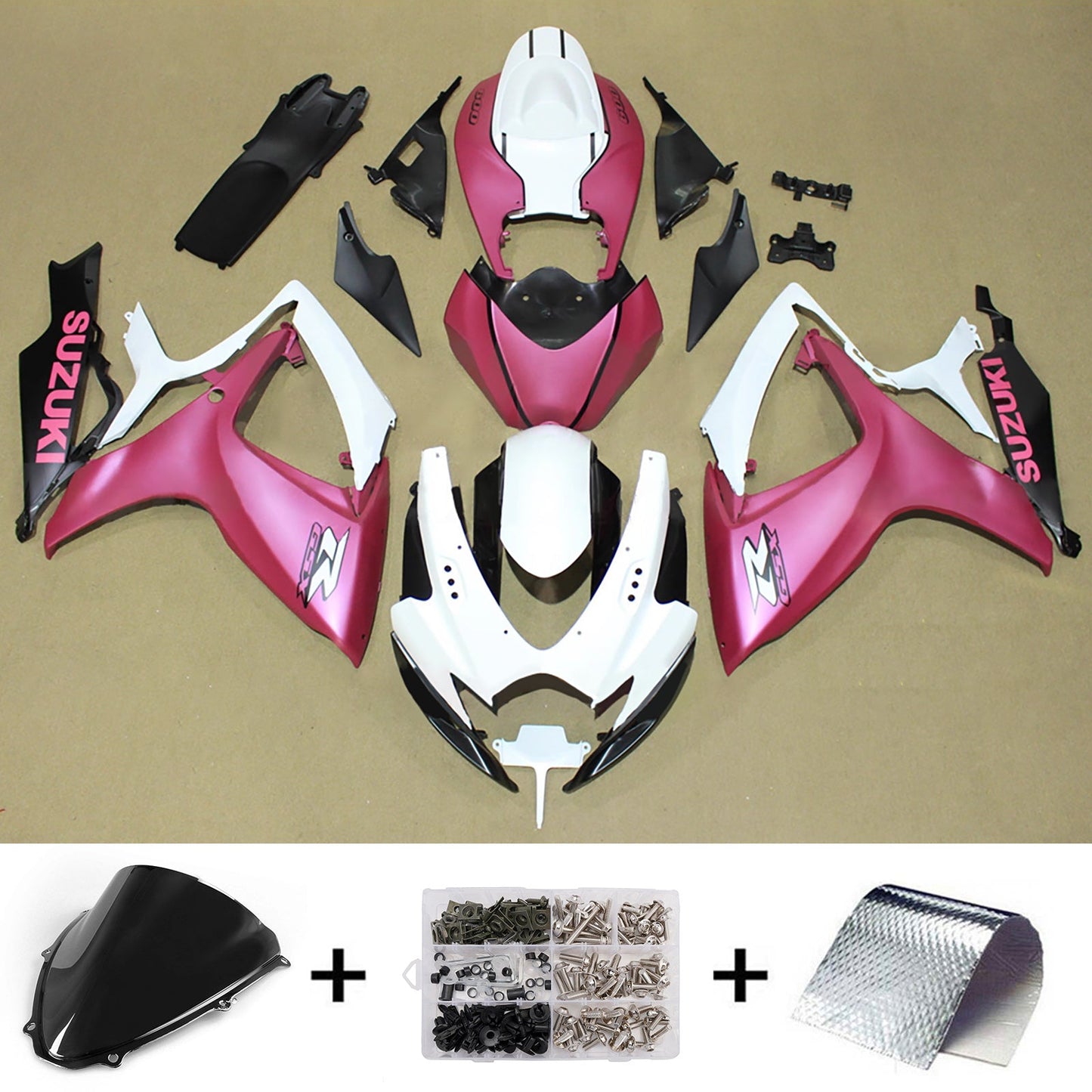 Kit carenatura iniezione plastica ABS per Suzuki GSXR 600/750 2006-2007 K6