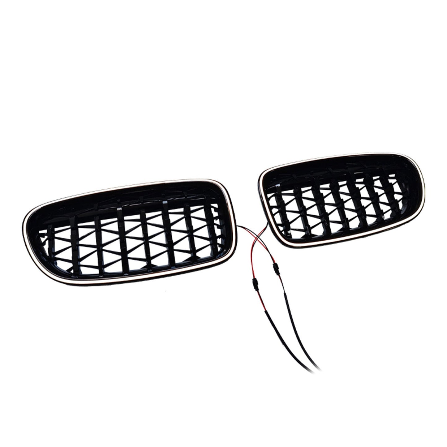 Griglia paraurti a doppio rene nera lucida per BMW Serie 5 F10 F11 2010-2016