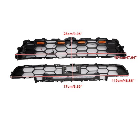 2024+ Toyota 4Runner TRD PRO Paraurti anteriori Griglia W/Light Bar Nero