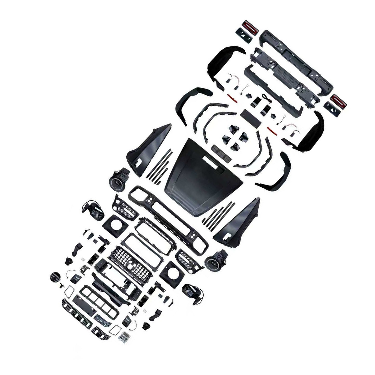 Kit carrozzeria e paraurti in stile AMG per Mercedes W463 G550 G500 (1993-2018), compatibile con modelli W464 G63 e W464 G63 dal 1993 al 2018.