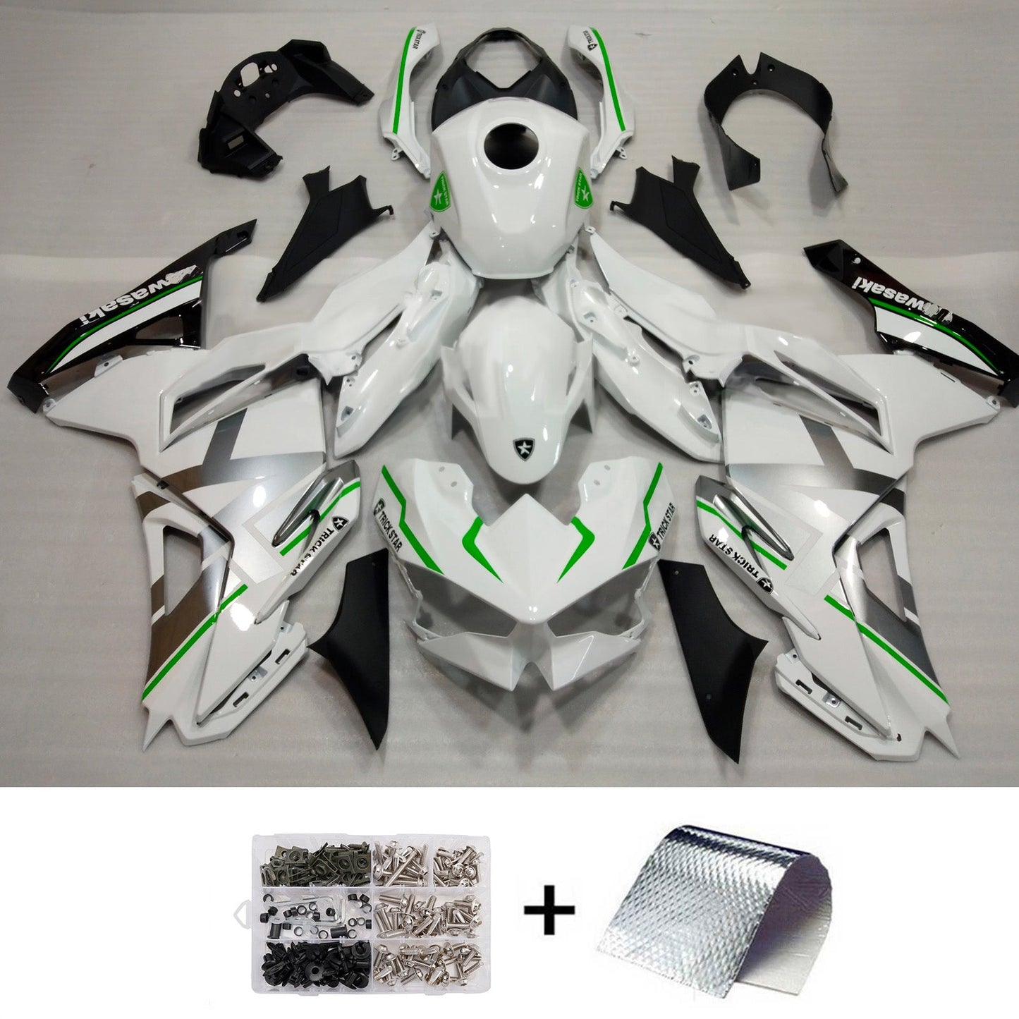 Kit carenatura iniezione ABS adatto per Kawasaki Ninja 500 2024-2026