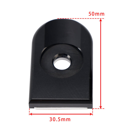 Kit di rilascio piastra bullone sella nero da 1/4""-20 per Touring Softail Dyna 96-23