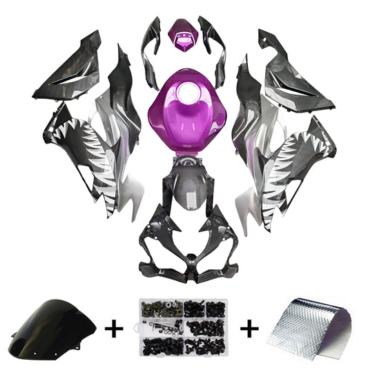 Kit carenatura iniezione in plastica ABS adatto per Kawasaki ZX6R 2019-2023