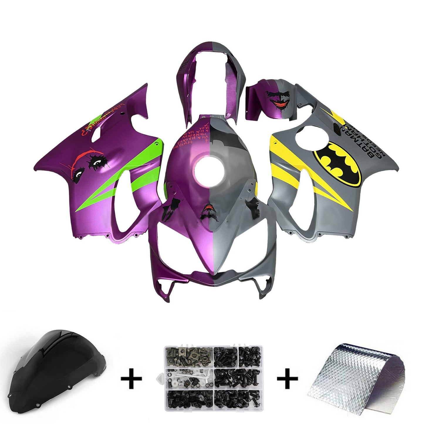 Kit carenatura iniezione plastica ABS per Honda CBR600 F4i 2004-2007