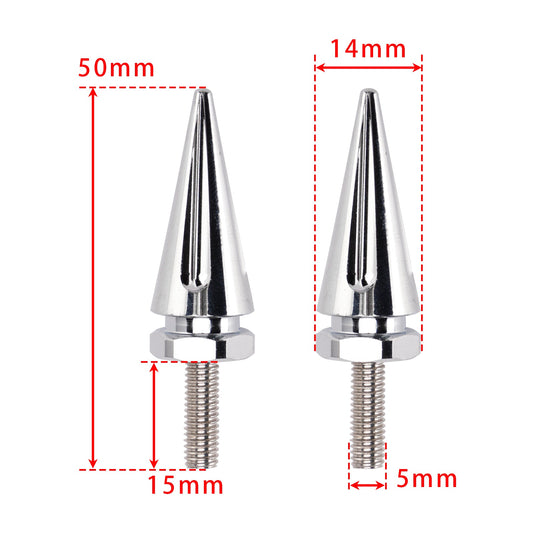 4 bulloni per parabrezza Silver Spike per Touring Road Glide FLTR 2015 - 2025