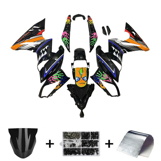 Kit carenatura iniezione in plastica per Kawasaki Ninja650 ER-6F EX650 2009-2011