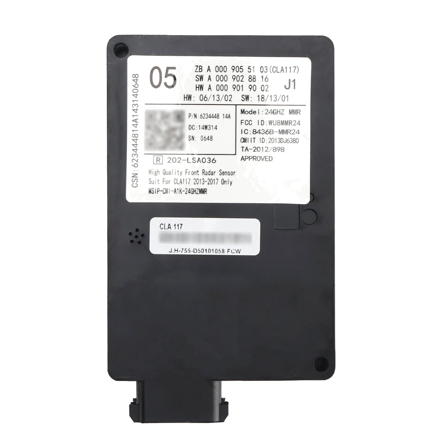 Unità di controllo del sensore radar anteriore Mercedes CLA117 2013-2017 A0009055103 A0009028816 A0009009102