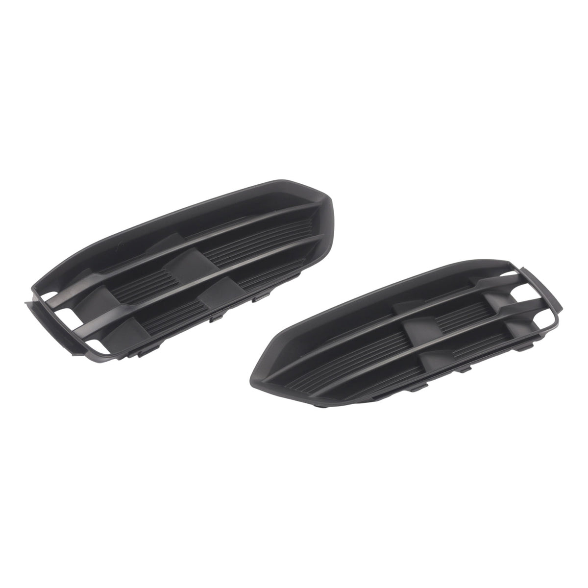 Black Front Bumper Fog Light Grille Grill Cover Bezel Per Audi A5 2017-2019