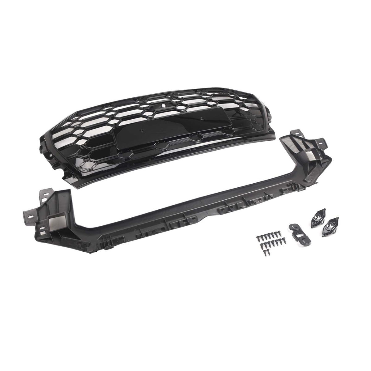 RSQ5 Style Front Honeycomb Mesh Grille Grill Per Audi Q5 SQ5 2021-2025