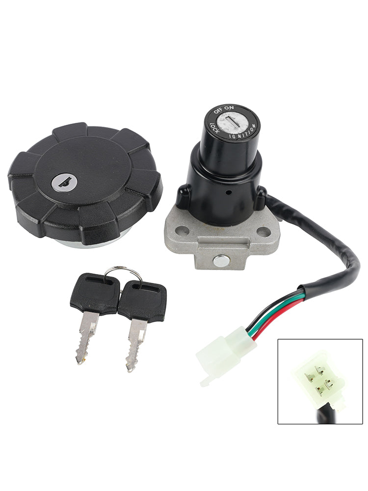 KIT SERRATURE BLOCCHETTO ACCENSIONE 4 CAVI COMPLETO PER YAMAHA DT125R 1987-2002