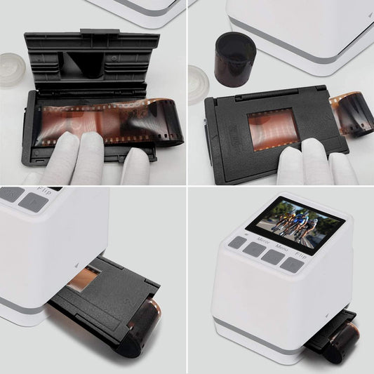 Scanner per diapositive di vecchi negativi da 22 MP, converte pellicole 126KPK/135/110/Super 8