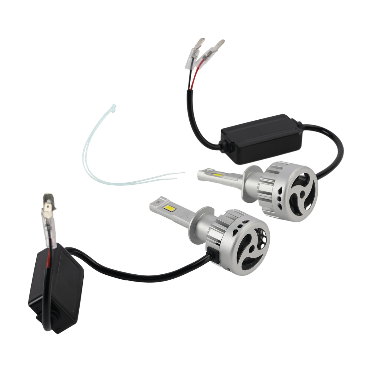 Kit Lampada LED Faro Abbagliante Anabbagliante H1 12V 55W 6500K 4000LM Per HELLA