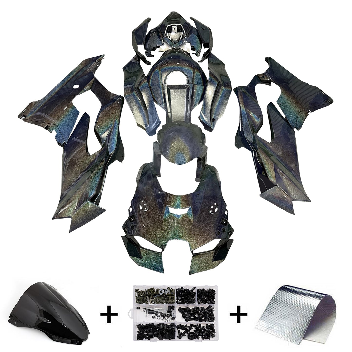 Kit carenatura iniezione ABS adatto per Kawasaki ZX-10R ZX-10RR 2021-2025