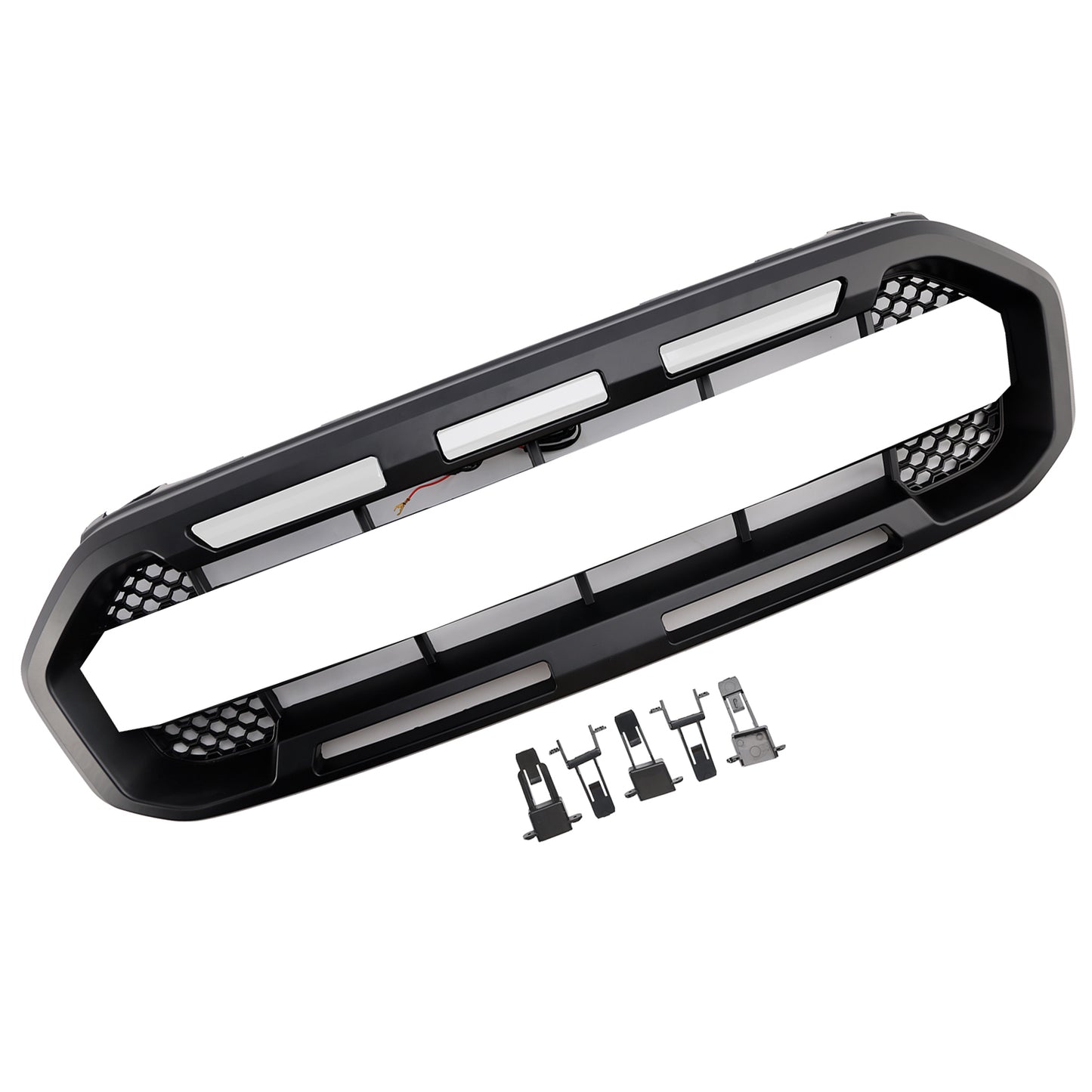 Griglia paraurti anteriore Raptor Style adatta per Ford Ranger 2019-2023, nera
