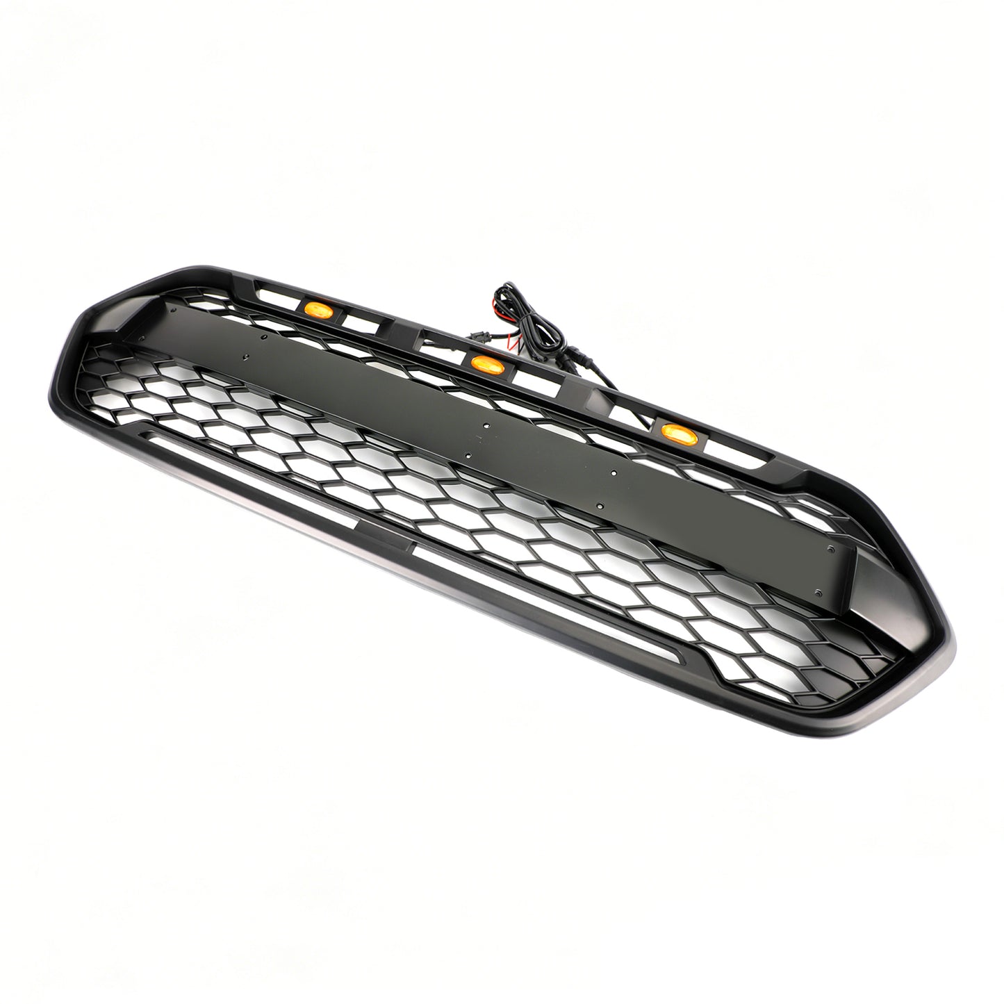 2467234 Griglia paraurti anteriore nera opaca a 3 LED Per 2018-2023 Ford Transit Custom Trail