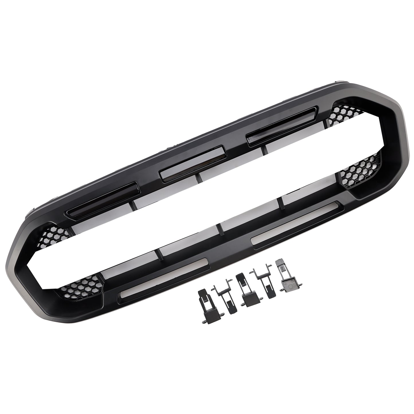 Griglia paraurti anteriore stile Raptor nera adatta per Ford Ranger 2019-2023