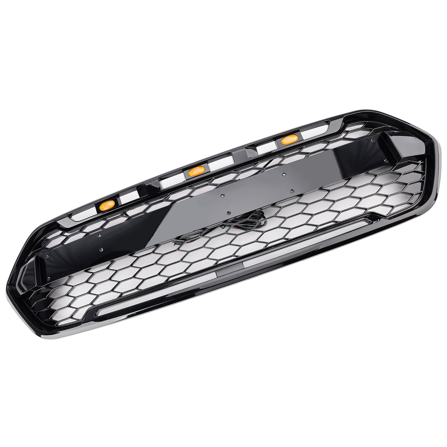 2018-2023 Ford Transit Custom Trail W/ 3LED Gloss Black Front Bumper Grille 2467234