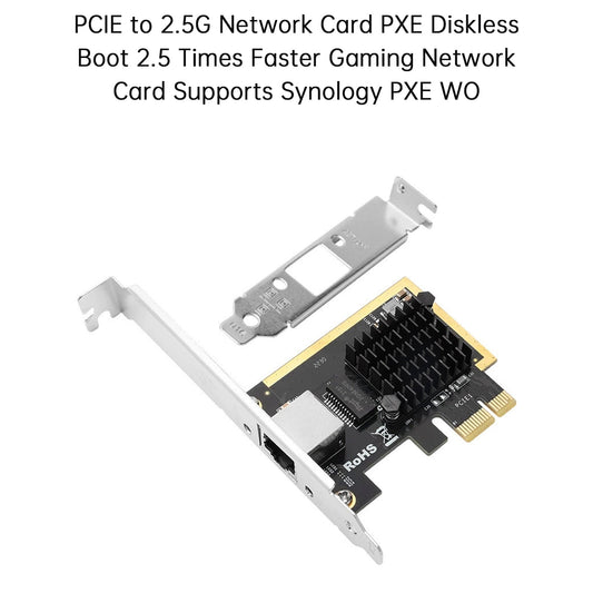 Scheda di rete PCIE a 2,5G Supporto per scheda di rete con avvio senza disco PXE Synology PXE WO