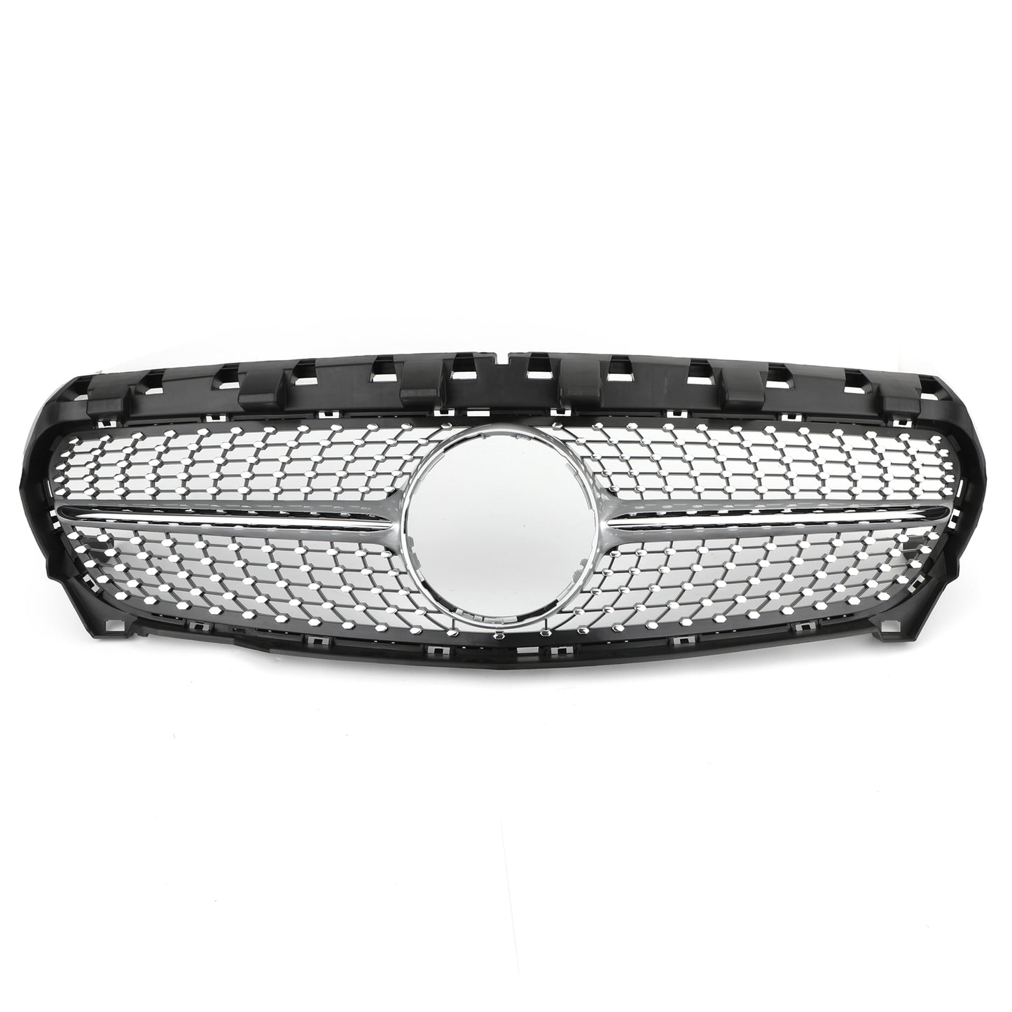 Per Mercedes-Benz R117 W117 CLA250 2013-2016 Griglia a stella Silver Diamond