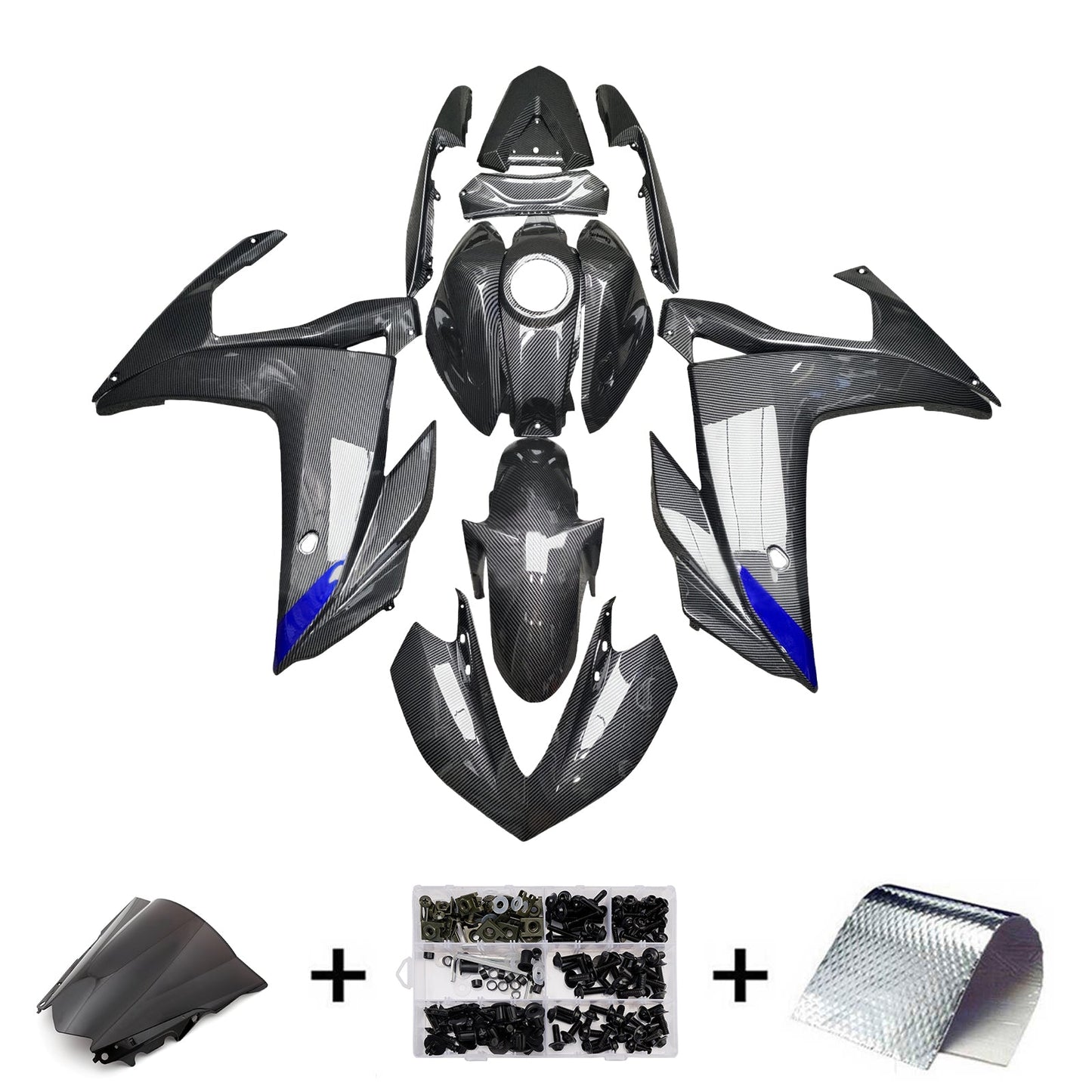 Kit carenatura iniezione ABS per Yamaha YZF-R3 2014-2018 R25 2015-2017