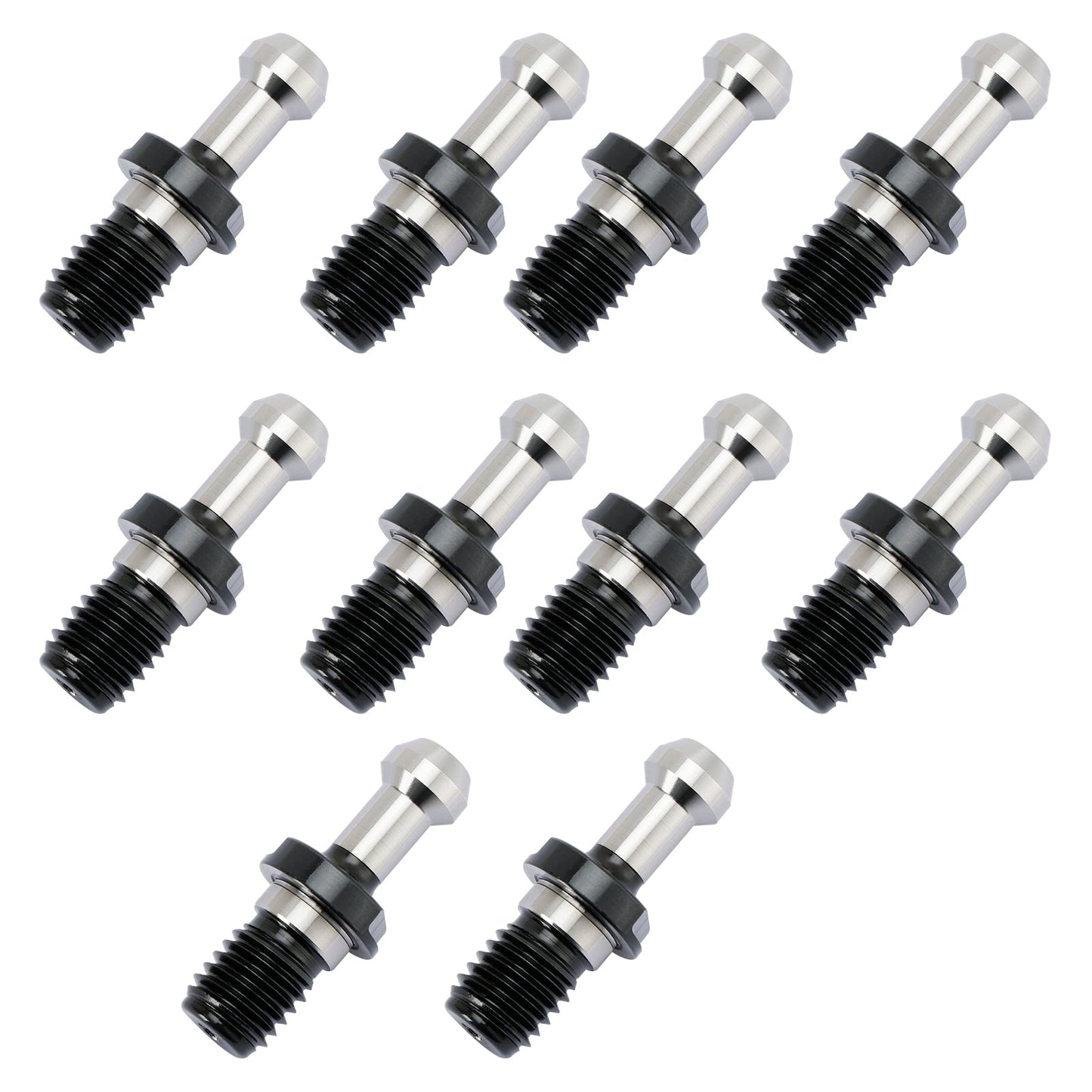 10 pezzi CAT40 45° 0,589" manopola di ritenzione del perno di trazione adatto per HAAS CAT CNC argento