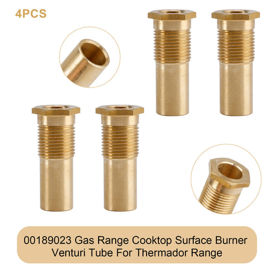 00189023 Tubo Venturi per bruciatore di superficie per piano cottura a gas per cucina Thermador 4 pezzi