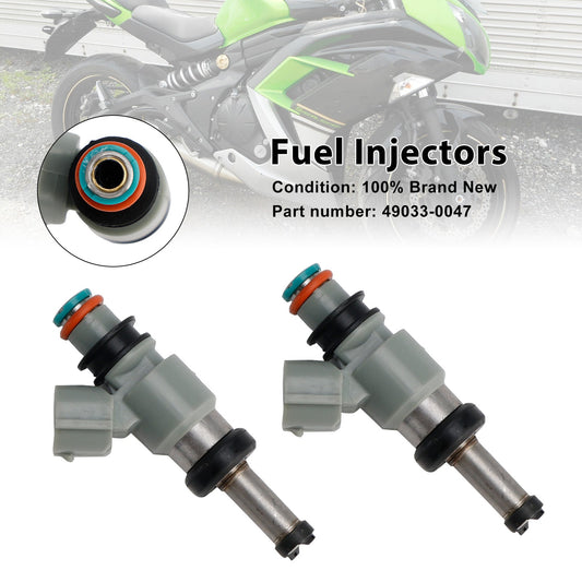 2 pezzi 49033-0047 iniettori di carburante per Kawasaki Ninja 400 18-24 Eliminator Z500 NINJA 500