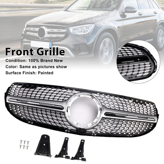 Griglia paraurti anteriore a diamante Mercedes-Benz X253 GLC250 GLC300 2020-2022