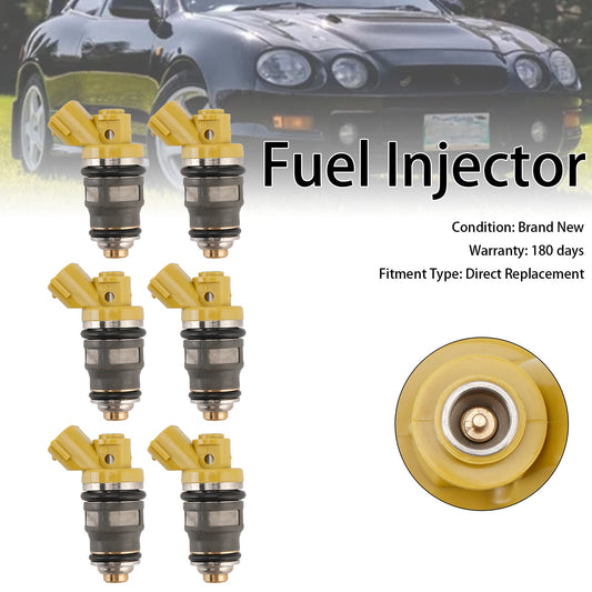 Iniettore di carburante 6 pezzi 1001-87091 adatto per Denso 650cc adatto per Toyota Supra JZA80 2JZGTE 2JZ