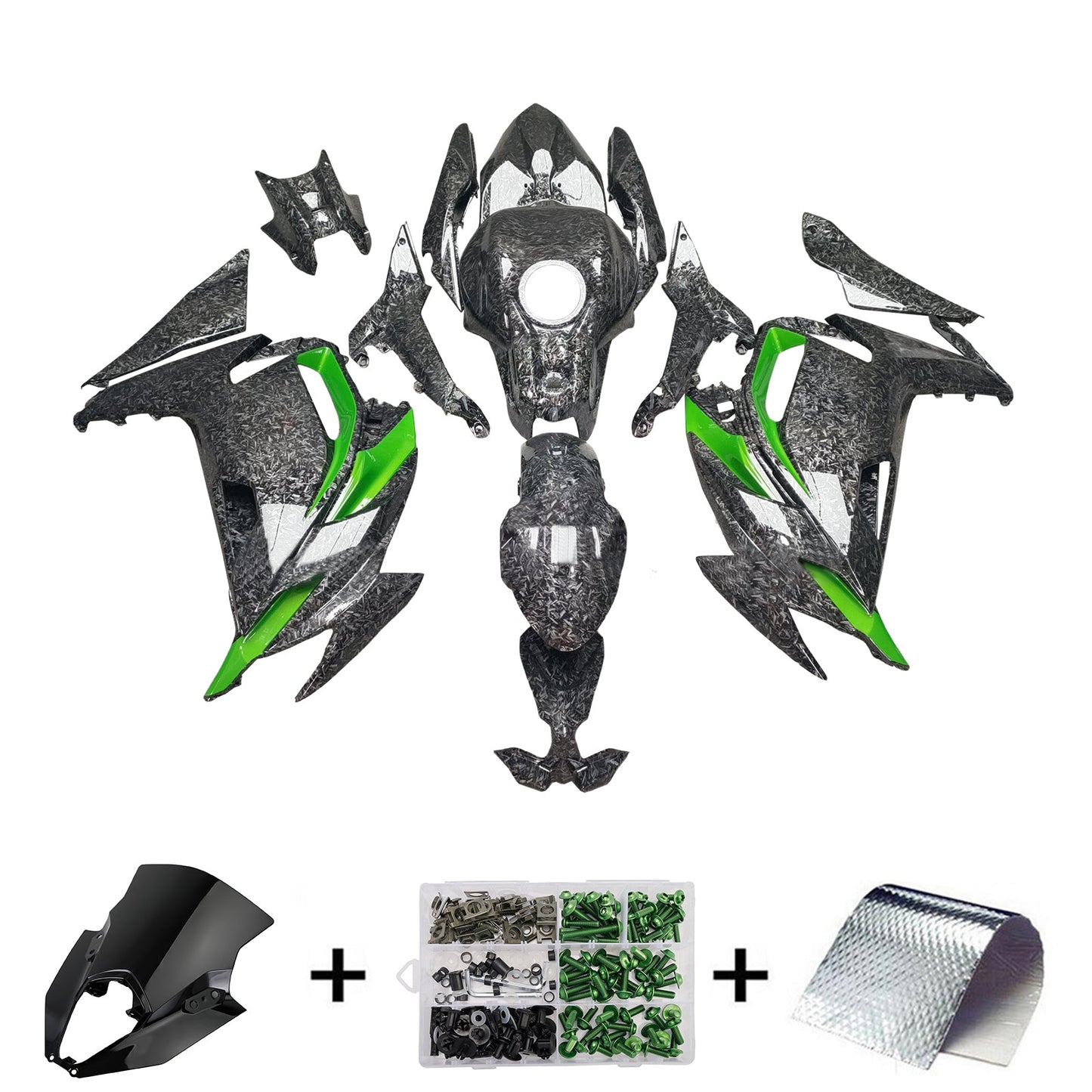 Kit carenatura iniezione ABS adatto per Kawasaki ER-6F Ninja650 2020-2026