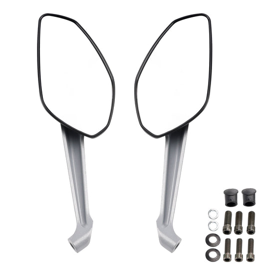 COPPIA SPECCHIETTI RETROVISORI NERI PER DUCATI MONSTER 797 821 STRIPES 1200 S 2014-2017