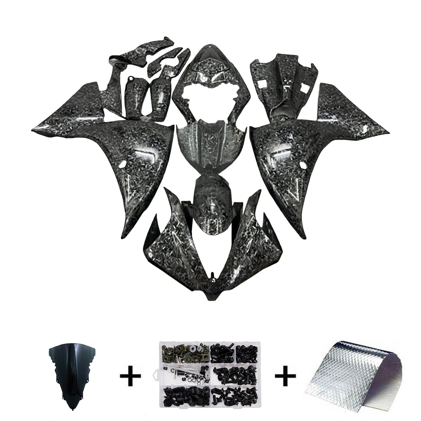 Kit carenatura iniezione plastica ABS per Yamaha YZFR1 YZF-R1 2012-2014