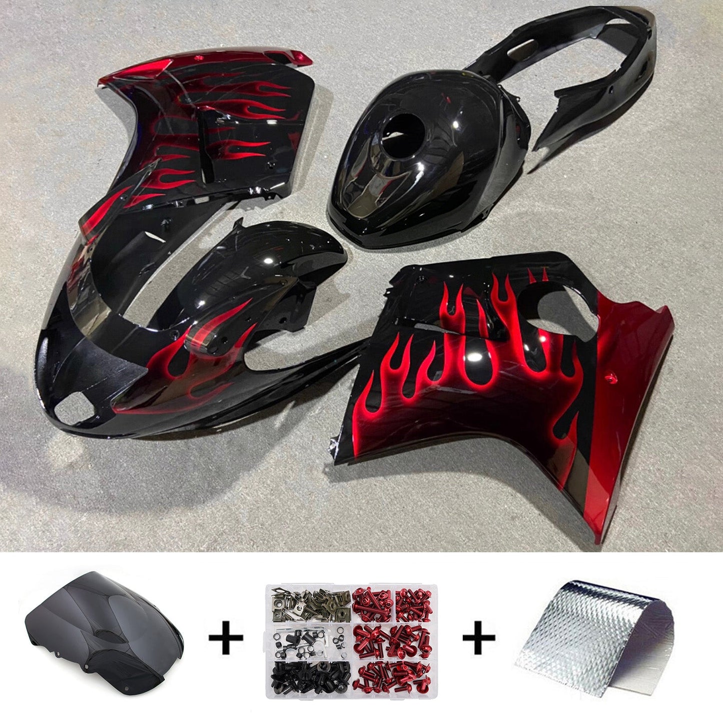 Kit di carene in ABS stampato a iniezione per Honda CBR1100XX SuperBlackBird 1996-2007