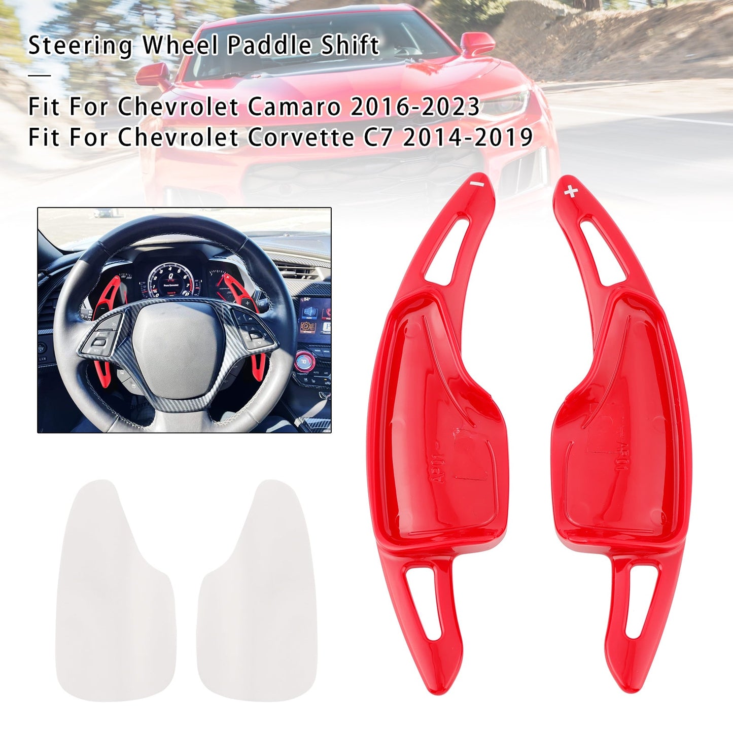 Leva del cambio al volante per Chevrolet Corvette C7 2014-2019