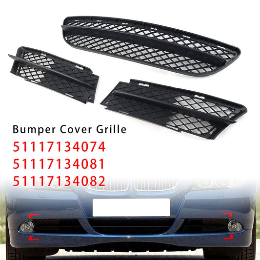 Set griglia inferiore paraurti anteriore per BMW Serie 3 E90 E91 2006-2008 51117134074