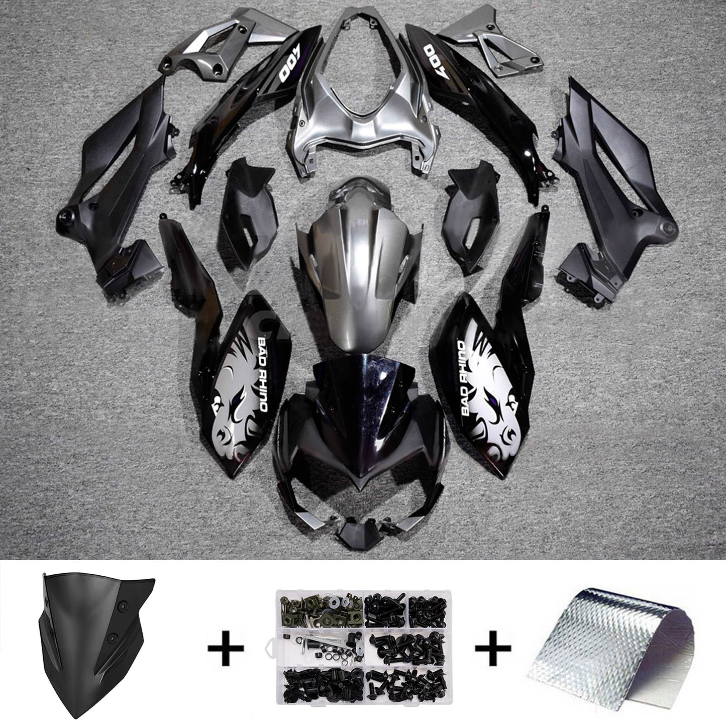 Kit carenatura iniezione in plastica ABS adatto per Kawasaki Z400 2018-2024