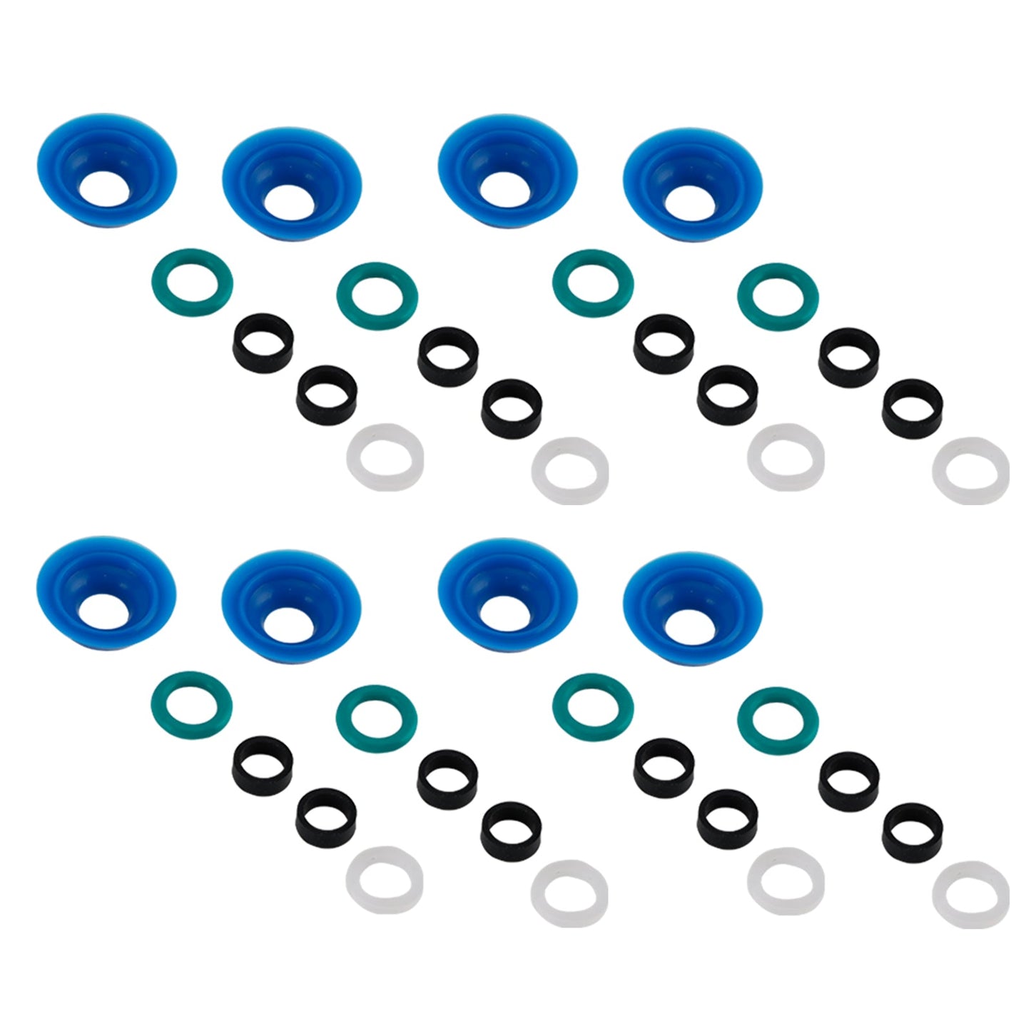 Kit O-ring per iniettore carburante adatto a Chevrolet Silverado 1500 2019-2019, compatibile con Camaro
