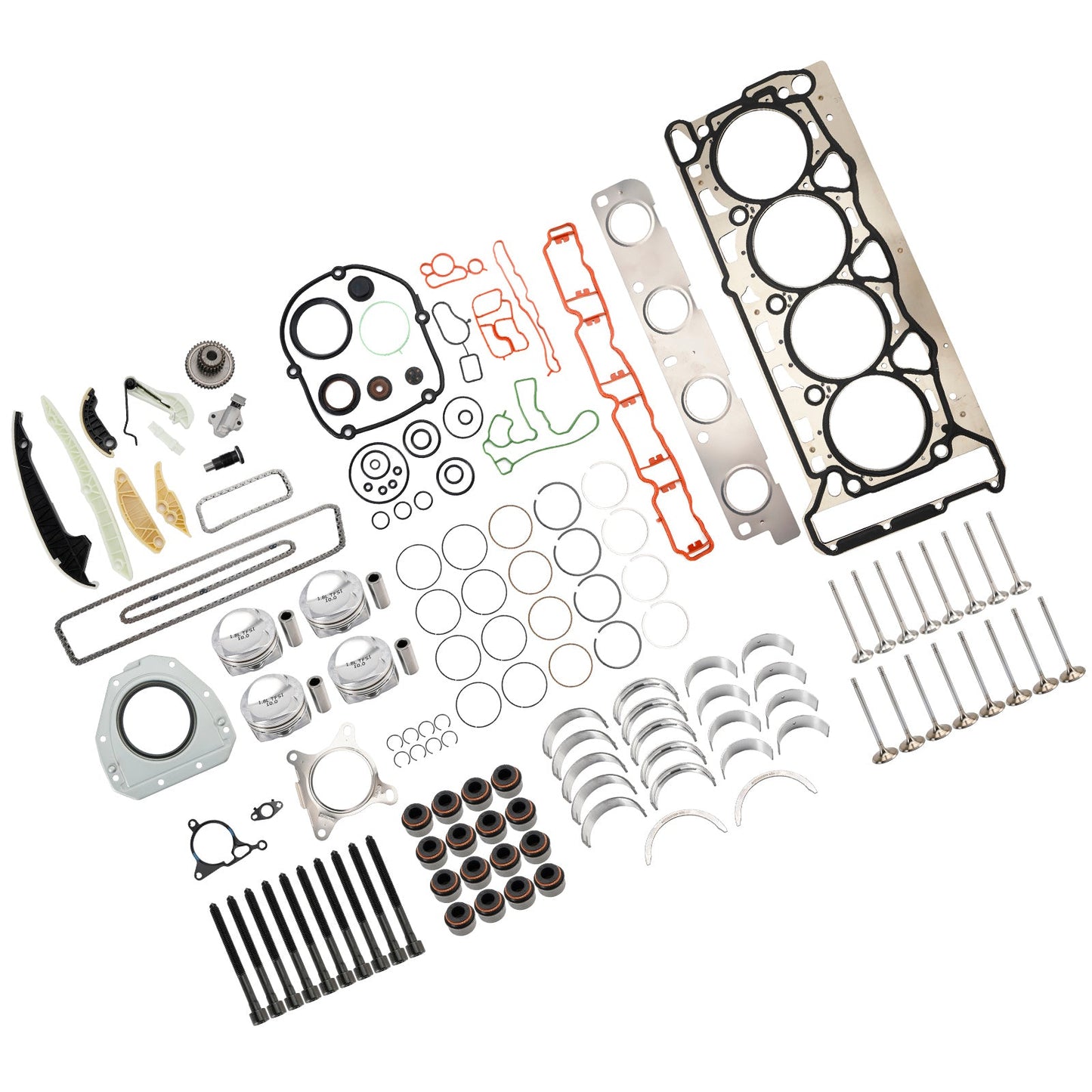 Kit di revisione e ricostruzione dei pistoni del motore per VW per Audi Skoda 1.8 TSI BZB CDA CDH