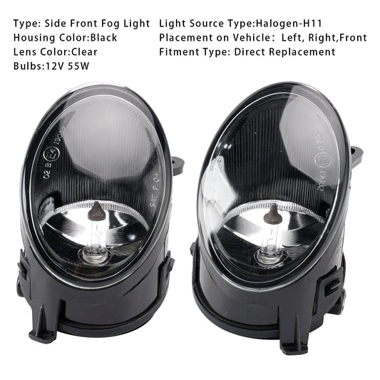 Coppia di fendinebbia anteriori per paraurti Audi A6 C6 2005 2006 2007 2008