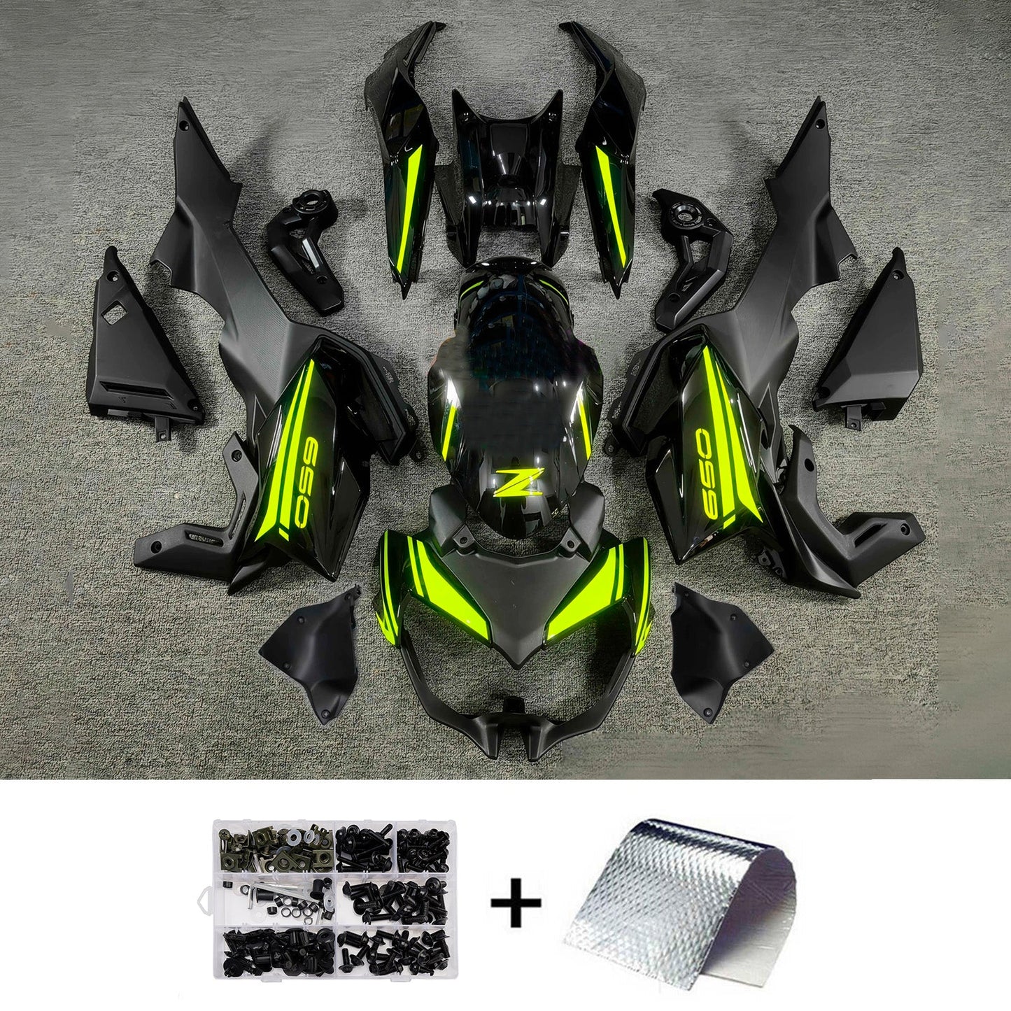 Kit carenatura iniezione in plastica ABS adatto per Kawasaki Z650 2020-2025