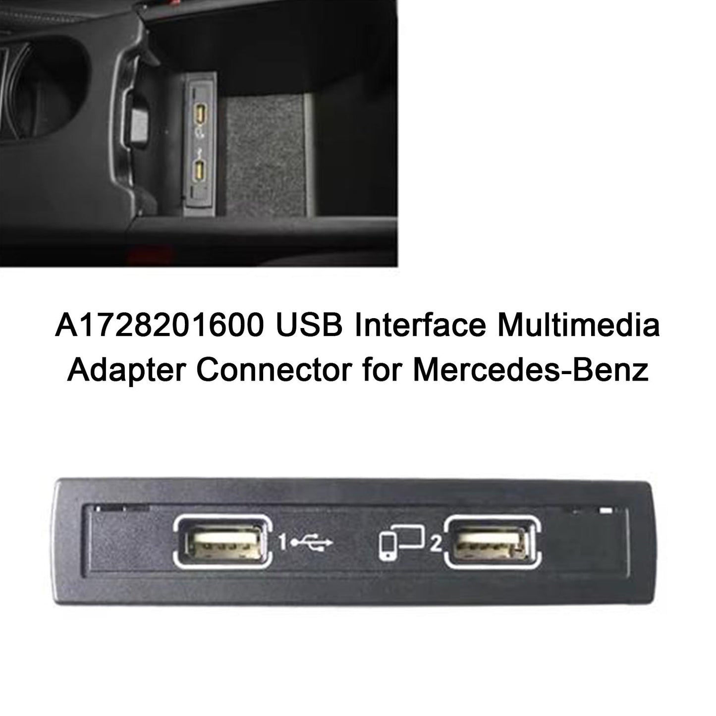 Connettore adattatore multimediale interfaccia USB Mercedes-Benz W246 Classe B 2012-2019 A1728201600