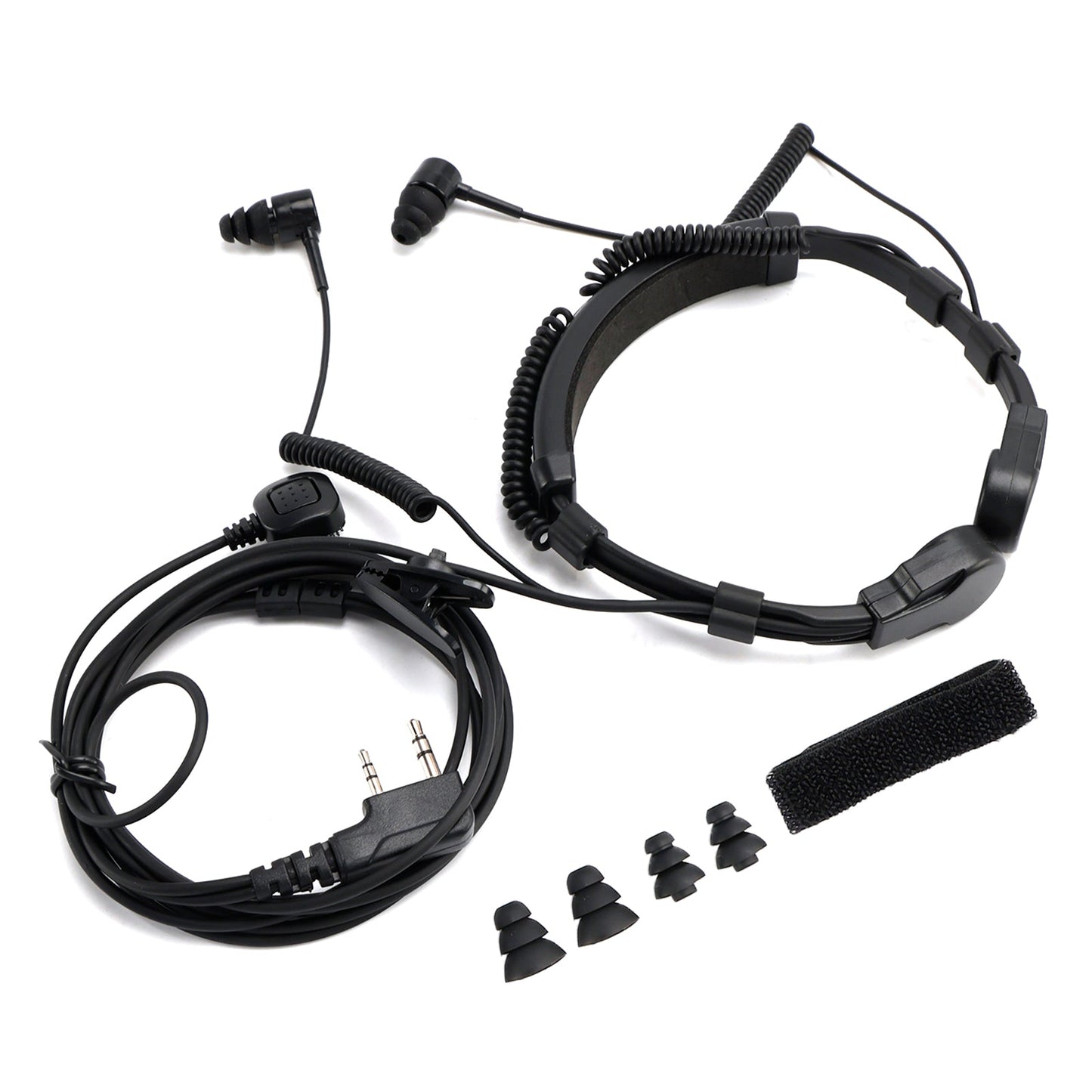 Cuffie con microfono a vibrazione telescopico K-Head per TK-208 TK-220 TH-D7 TH-F6