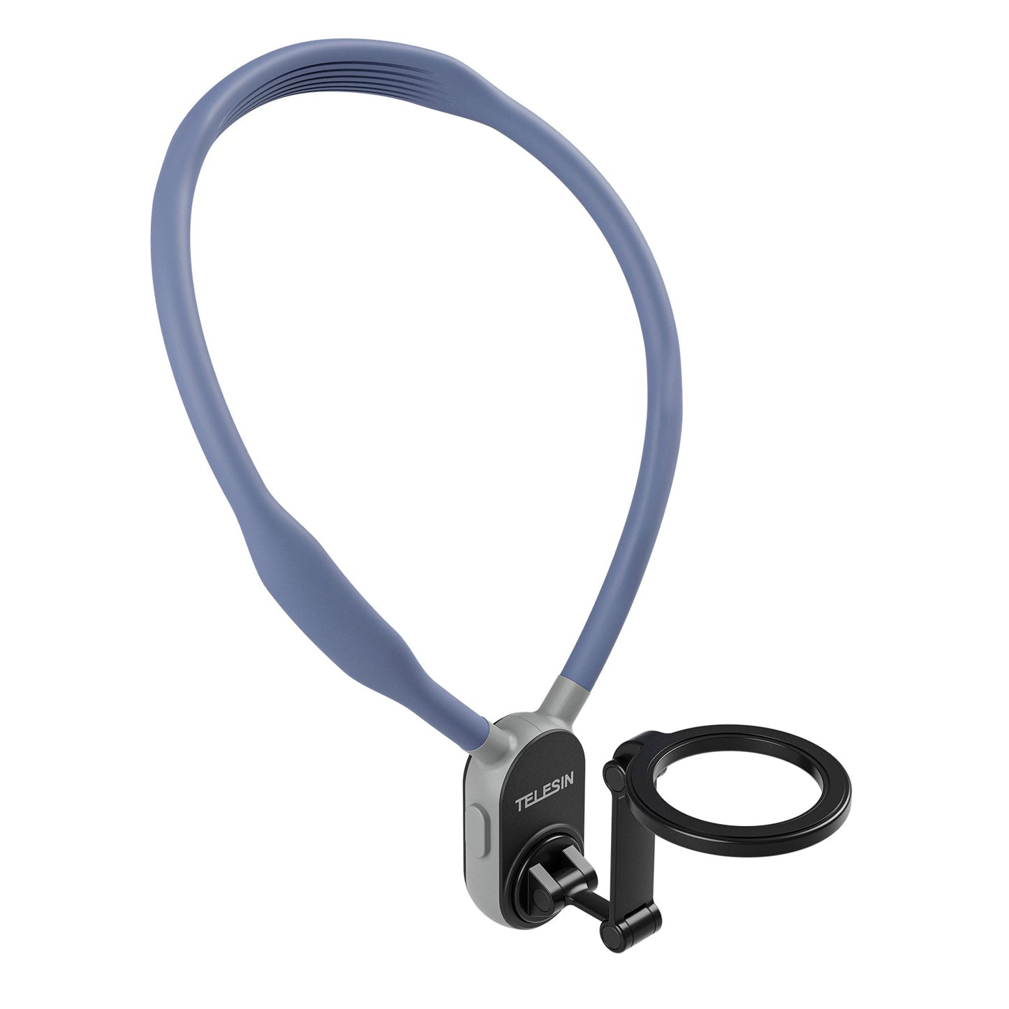 Supporto magnetico per collo con sgancio rapido e assorbimento degli urti per telefono cellulare