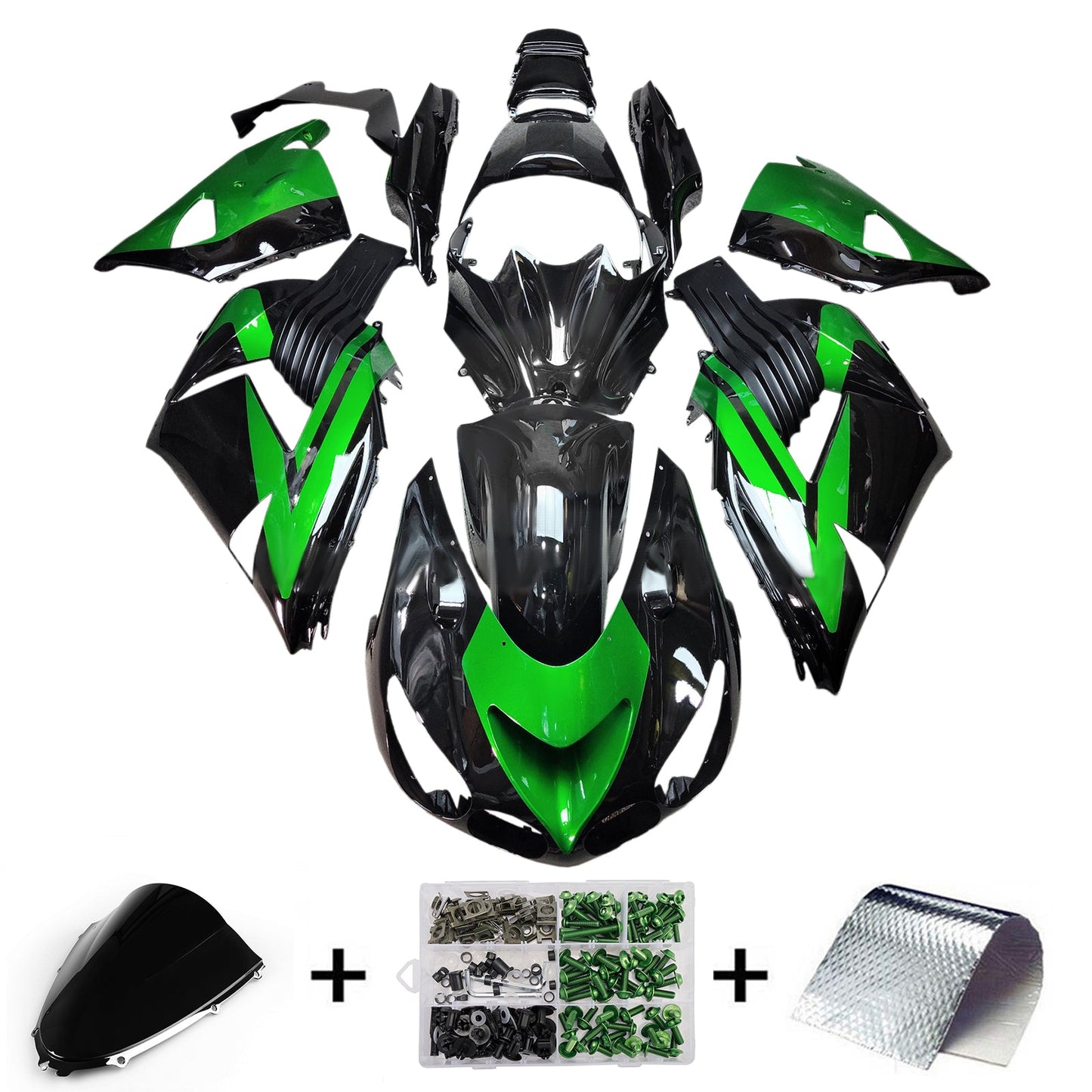 Kit carenatura iniezione adatto per Kawasaki ZX14R ZZR1400 2006-2011