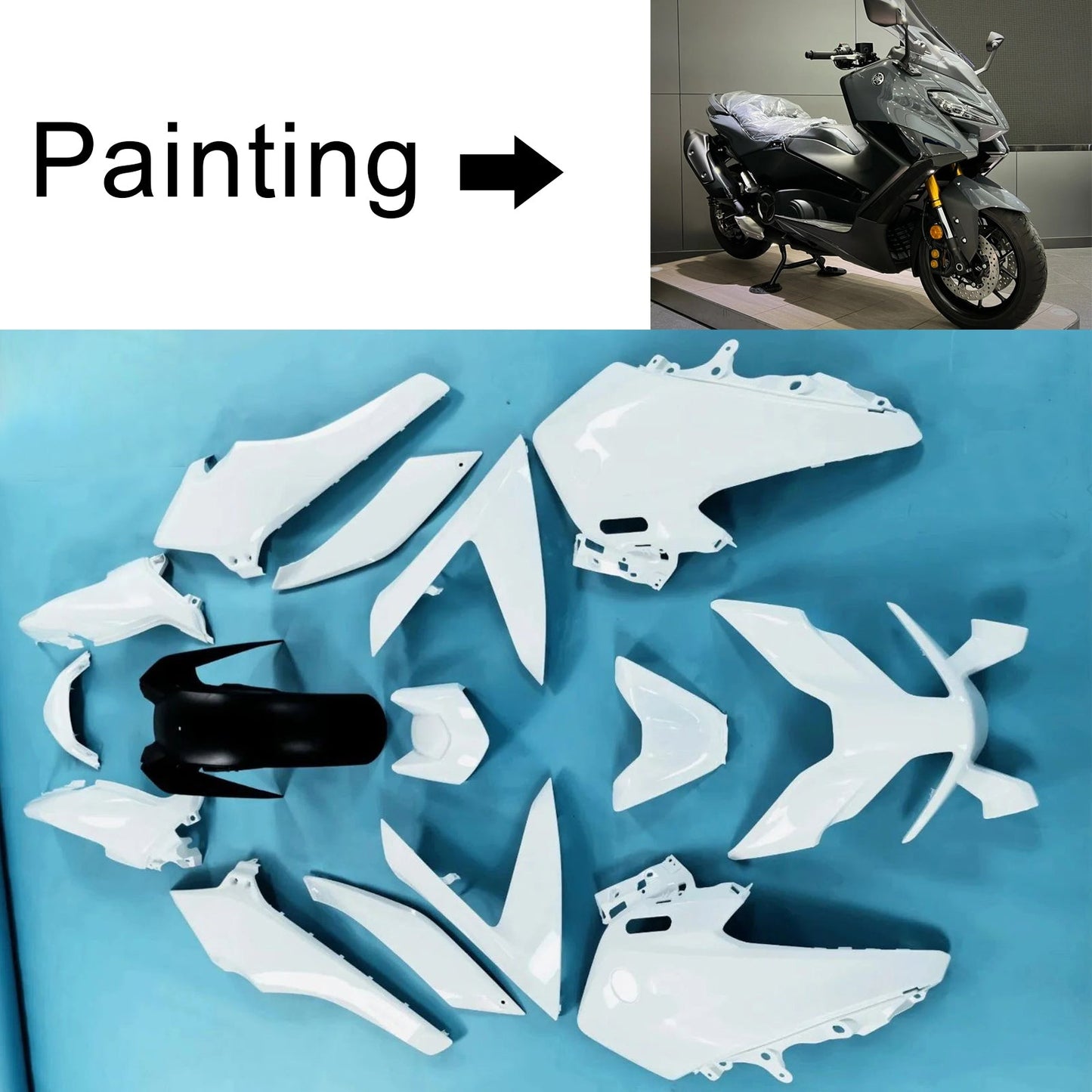 Carrozzeria kit carenatura iniezione Yamaha TMAX560 2022-2024