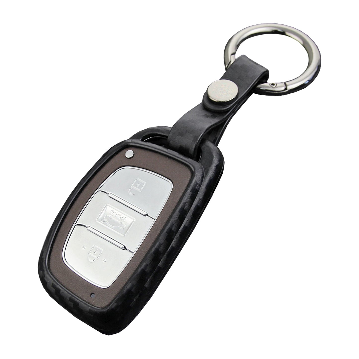 Custodia in similpelle e silicone per chiave auto con fibbia per Hyundai