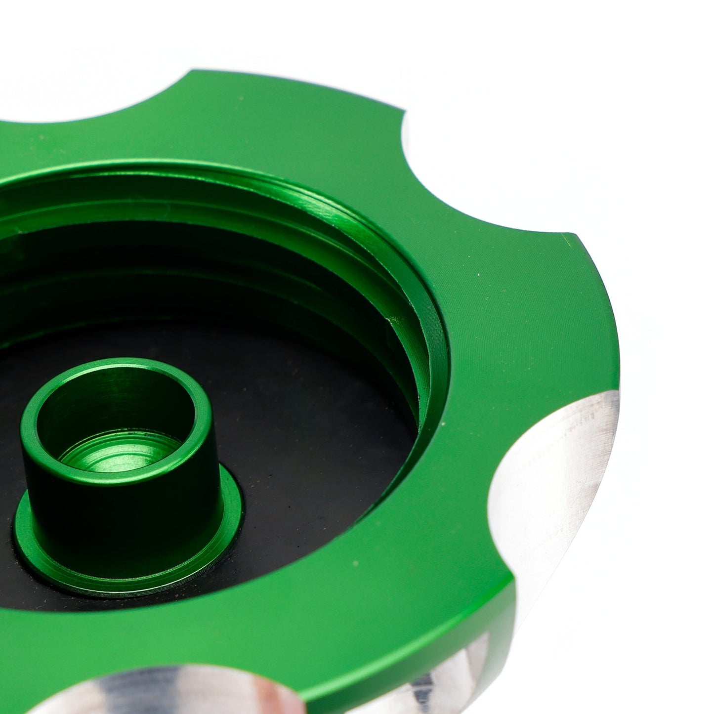 Tappo serbatoio carburante in alluminio con sfiato verde per Kawasaki KX65 KX85 KX100 KX125 2000-2013
