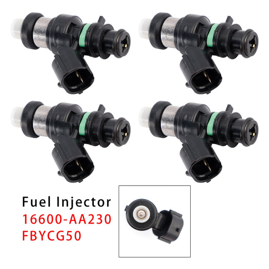 4 iniettori di carburante per Subaru Forester Impreza Legacy 2.0L 16600-AA230 FBYCG50