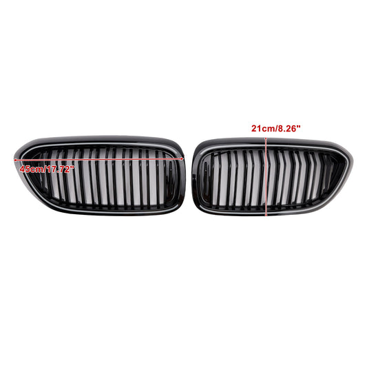Griglia anteriore a doppio rene nera lucida per BMW Serie 5 G30 G31 2017-2020