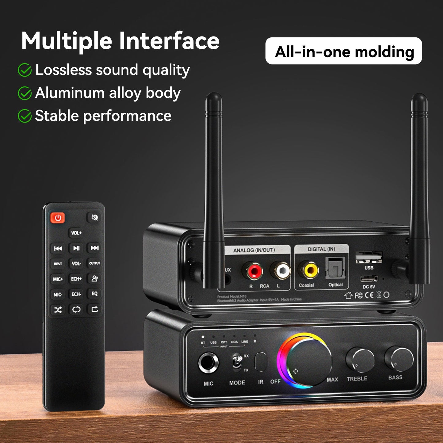 Ricevitore Bluetooth 5.3 Adattatore Bluetooth Modulo trasmettitore audio lossless disco U
